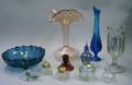 Eleven Assorted Art Glass Table and Desk Items