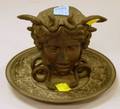 Bronze Medusa Head Inkstand