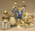 Six Royal Copenhagen Porcelain Figures and Figural Groups