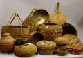 Seventeen Assorted Woven Splint and Grass Baskets