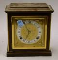F W Elliot Ltd Mahogany and Brass Bracket Clock