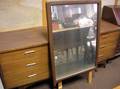 JohnsonCarper MidCentury Modern Walnut Veneer Dresser with Mirror