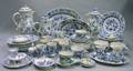 Approximately Fifty Pieces of Meissen Blue Onion Pattern Porcelain Tableware