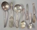 Seventeen Pieces of Assorted Victorian Sterling Silver Flatware