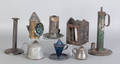 Group of tin lighting 19th c