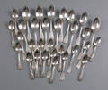 Group of Philadelphia silver spoons ca 1815