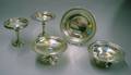 Three Sterling Silver Compotes a Pastry Dish and a Footed Bowl