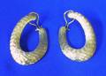 Pair of 14kt Gold Large Hoop Earrings