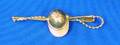 European 14kt Gold Jockeys Helmet and Riding Crop Pin