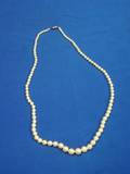 Strand of Graduated Pearls with 14kt White Gold Clasp
