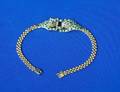 14kt Gold Emerald and Diamond Panther Bracelet
