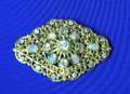 14kt Gold Opal and Diamond Brooch