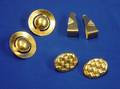 Three Pairs of Modern 14kt Gold Earrings