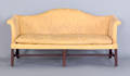 George III mahogany camel back sofa ca 1765