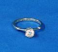 12kt White Gold Diamond Solitaire