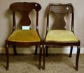 Set of Four Classical Mahogany and Mahogany Veneer Side Chairs with a Similar Chair