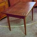 Pine Breadboardtop Birch Tavern Table with Drawer