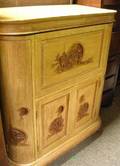 Asian Carved Hardwood Bar Cabinet