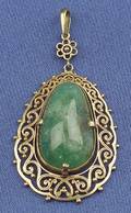14kt Gold and Emerald Pendant