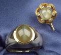 18kt Gold and Cats Eye Chrysoberyl Ring