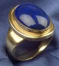 18kt Gold and Lapis Ring Georg Jensen