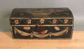 Continental painted dome lid box