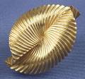 Retro 14kt Gold Swirl Brooch Cartier