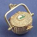14kt Gold Nantucket Basket PendantCharm