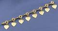 18kt Gold and Tourmaline Heart Bracelet