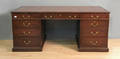 Custom mahogany leather top desk