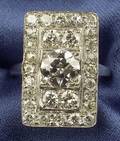 Art Deco Platinum and Diamond Ring