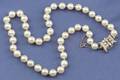 Cultured Pearl and Diamond Necklace