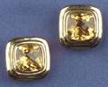 14kt Gold and Citrine Earclips MAZ