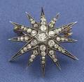 Antique Starburst Brooch