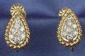18kt Gold and Diamond Earclips