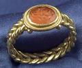 20kt Gold and Carnelian Intaglio Ring