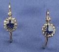 Antique Sapphire and Diamond Earpendants AustriaHungary