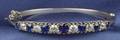 Sapphire and Diamond Bangle Bracelet