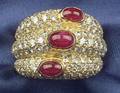 18kt Gold Diamond and Ruby Ring Cartier Paris