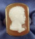 Antique 14kt Gold and Hardstone Cameo Ring
