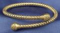 Etruscan Revival 14kt Gold Bypass Bracelet