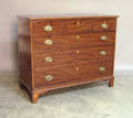 English Hepplewhite mahogany chest of drawers