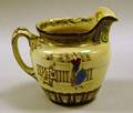 Buffalo Pottery Transfer and Handpainted Cinderella Pattern Ceramic Pitcher