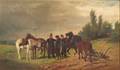 William Carl Wilhelm Hahn GermanAmerican 18291887 Prussian Soldiers Taking Plowhorses