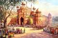 John Sutton British b 1935 The Red Fort Old Delhi