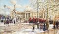 John Sutton British b 1935 Buckingham Palace in Winter Circa 1920