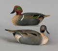 Two miniature Ward Brothers duck decoys mid 20th c