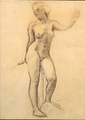 John Singer Sargent American 18561925 Female Nude Study