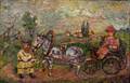 David Burliuk RussianAmerican 18821967 The Horse Cart