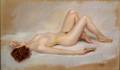 Edmund Pizzella American 20th Century Reclining Nude